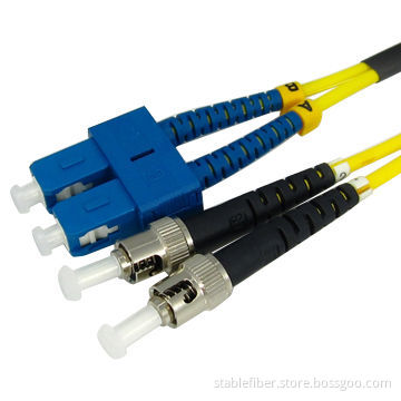 2.0mm 3M SM Duplex/Simplex SC-ST Optical Fiber Patch Cord with PC or APC Polishing and LSZH Wire